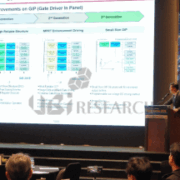 LG Display executive presenting GIP technology and next-generation large OLED strategies at the Display Korea 2026 conference.