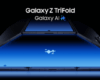 Samsung Galaxy Z TriFold smartphone demonstrating the latest ultra-thin, multi-fold technology at MWC 2026