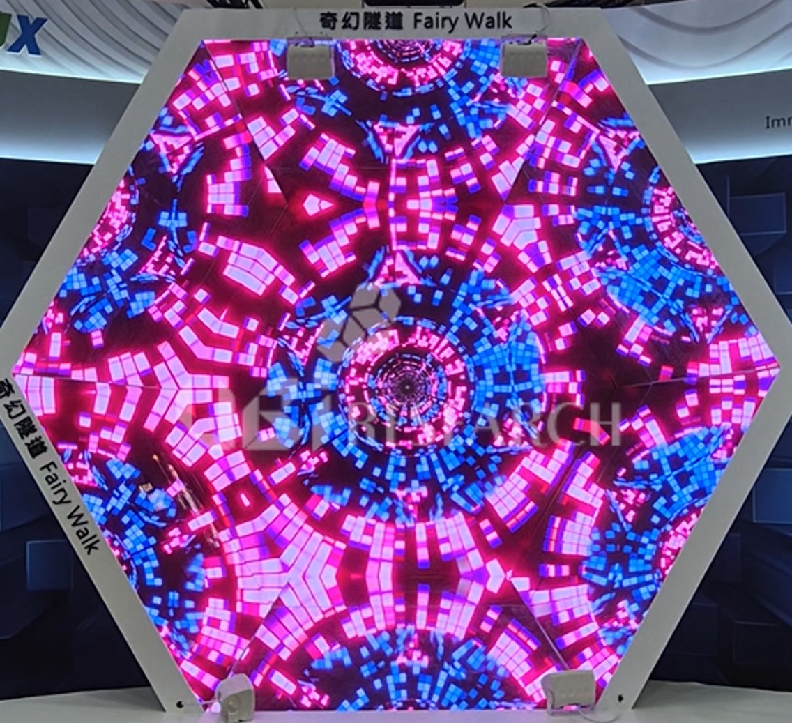 Innolux's immersive interactive art display 'Fairy Walk Micro-LED Display' revealed at Touch Taiwan 2026