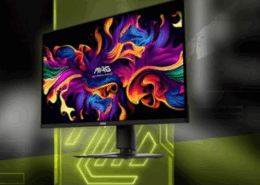 MSI MAG Gaming Monitor showcasing the vibrant colors and high performance of Samsung Display's QD-OLED technology.